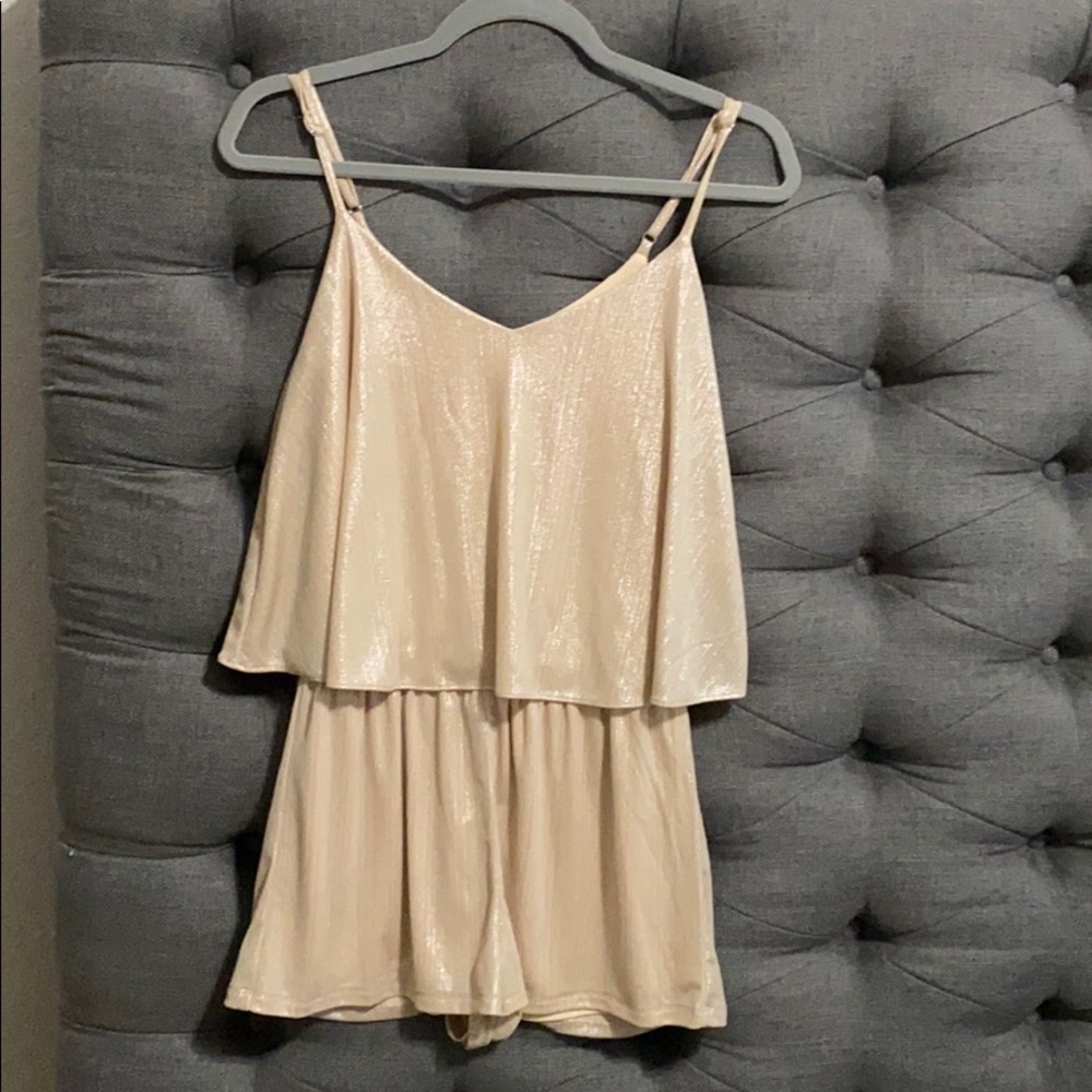 Jack Champagne Sparkly Romper